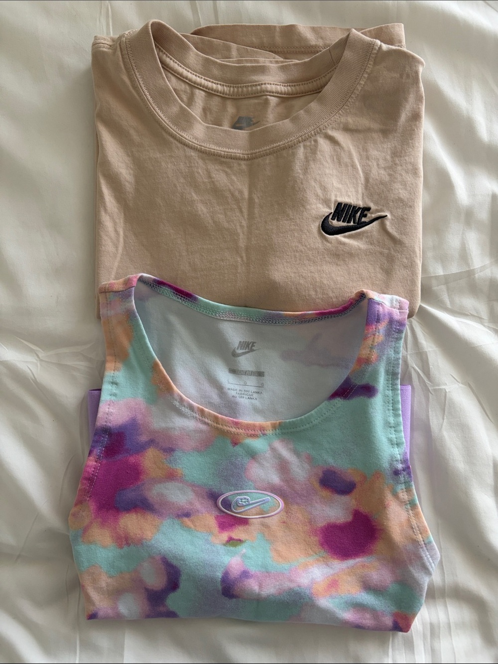 Nike Crop Tee & Nike Pastel Tank